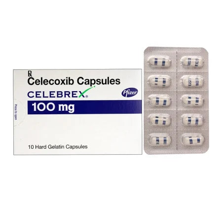 Celebrex 100mg Celecoxib capsule for arthritis and pain relief – Buy Online at MedsPrimeHub