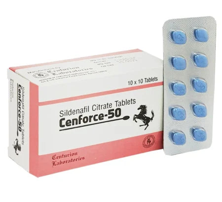 Cenforce 50 50 mg ED medication tablet with Sildenafil