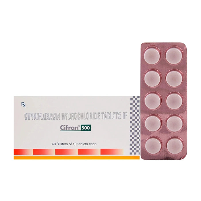 Cifran 500mg Tablet – Branded Ciprofloxacin 500mg Antibiotic for Bacterial Infections