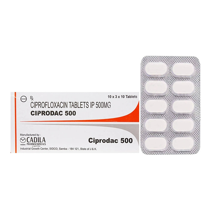 Ciprodac 500mg Tablet – Ciprofloxacin 500mg Fluoroquinolone Antibiotic