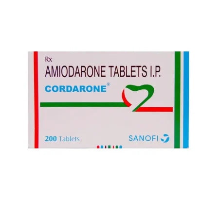 Cordarone 200 mg Tablet for heart and blood pressure management – Buy Online at MedsPrimeHub