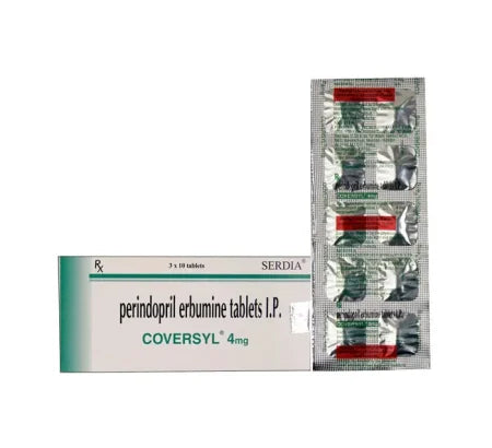 Coversyl 4 mg Tablet for heart and blood pressure management – Buy Online at MedsPrimeHub