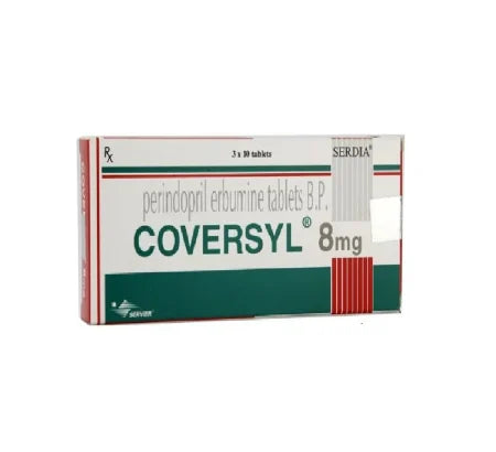 Coversyl 8 mg Tablet for heart and blood pressure management – Buy Online at MedsPrimeHub