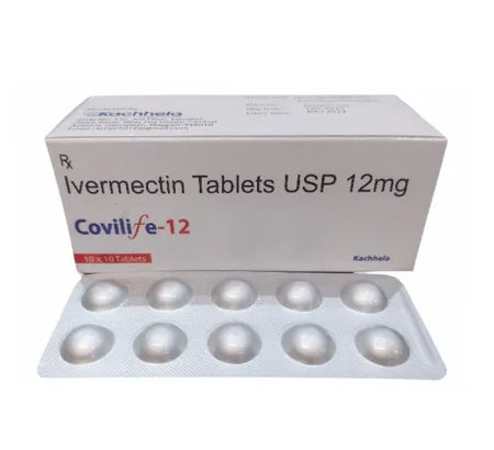 Covilife 12mg Ivermectin Tablet blister strip antiparasitic