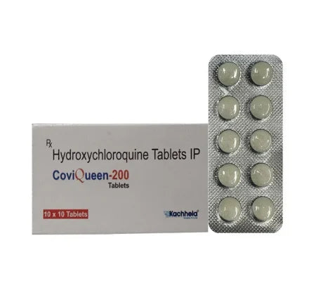 Coviqueen 200mg Hydroxychloroquine Tablet blister pack
