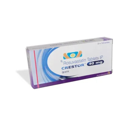Crestor 40 mg Tablet for heart and blood pressure management – Buy Online at MedsPrimeHub