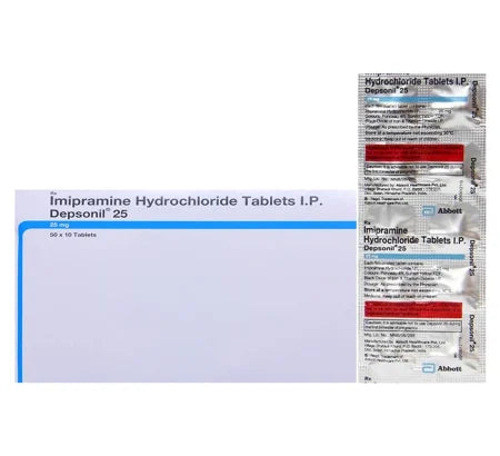 Depsonil 25mg Imipramine tablet for anxiety and depression ? Buy Online at MedsPrimeHub