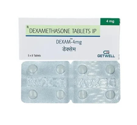 Dexamethasone 4mg Corticosteroid Tablet blister pack