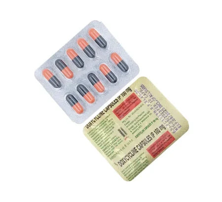 Doxycycline 100mg Tablet blister strip antibiotic