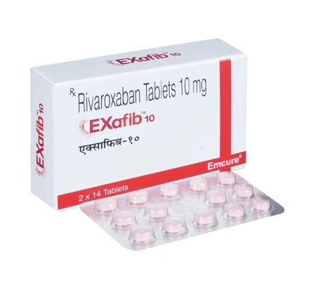 Exafib 10 Rivaroxaban 10mg tablet for VTE prophylaxis – Buy Online at MedsPrimeHub