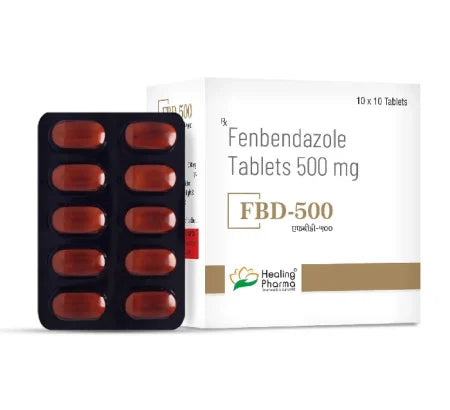 FBD 500mg Fenbendazole Tablet blister pack anthelmintic