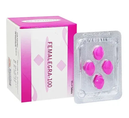 Femalegra 100 100mg Sildenafil tablet packaging for erectile dysfunction treatment