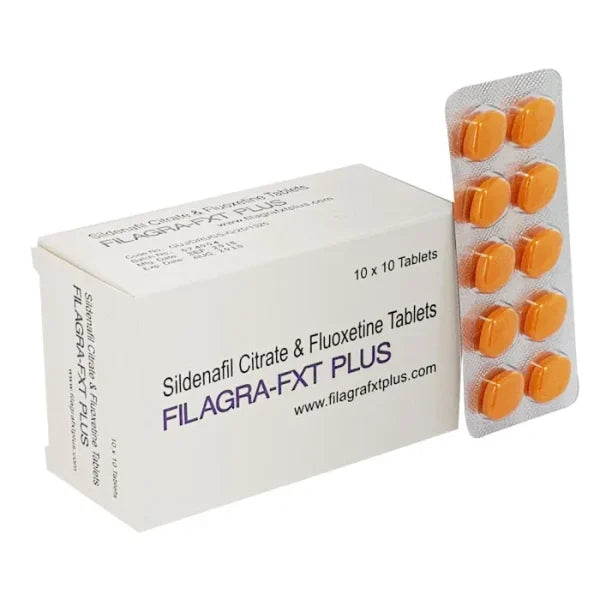 Package of Filagra Fxt standard strength Sildenafil tablets for men's health