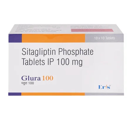 Glura 100 tablet for type 2 diabetes – Buy Online at MedsPrimeHub