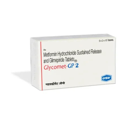 Glycomet GP 2 Tablet tablet for type 2 diabetes – Buy Online at MedsPrimeHub