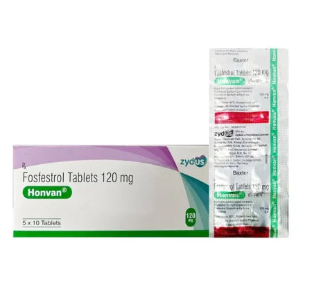 Honvan 120 MG Fosfestrol Tablet blister strip