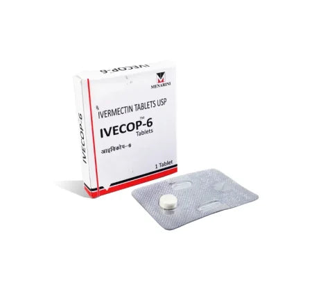 Ivecop 6mg Ivermectin Tablet blister strip antiparasitic