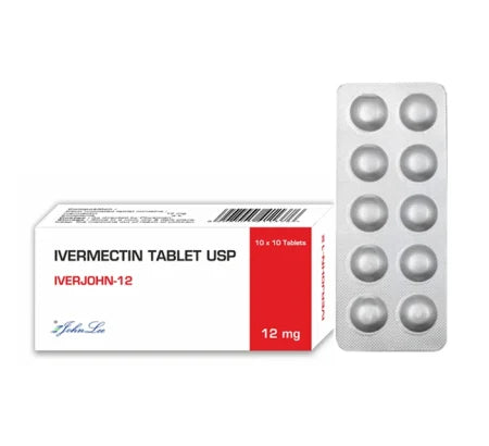 Iverjohn 12mg Ivermectin Tablet blister pack