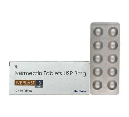 Iverlast 3mg Ivermectin Tablet blister strip low dose