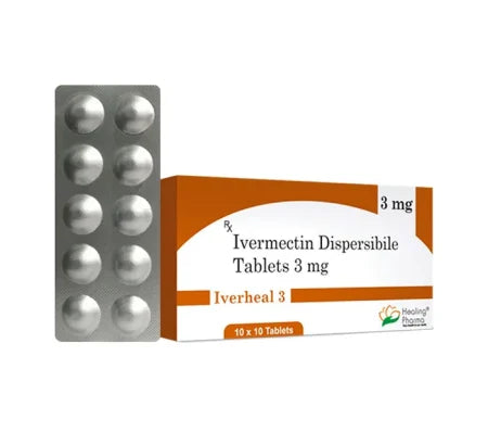 Iverheal 3mg Ivermectin Tablet blister strip low dose