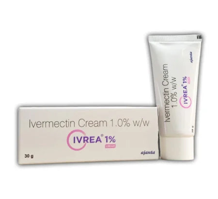 Ivermectin 1% Topical Cream tube for rosacea and scabies