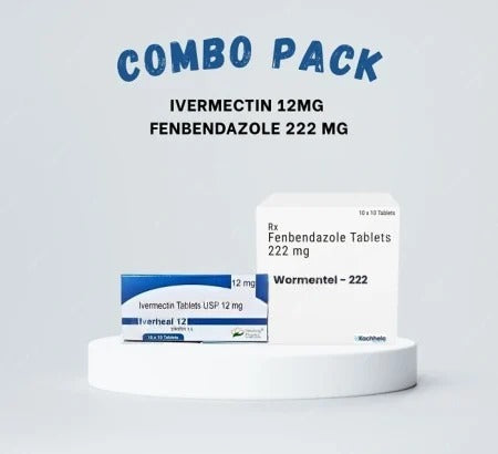 Ivermectin Fenbendazole 222 Combo Pack antiparasitic tablets