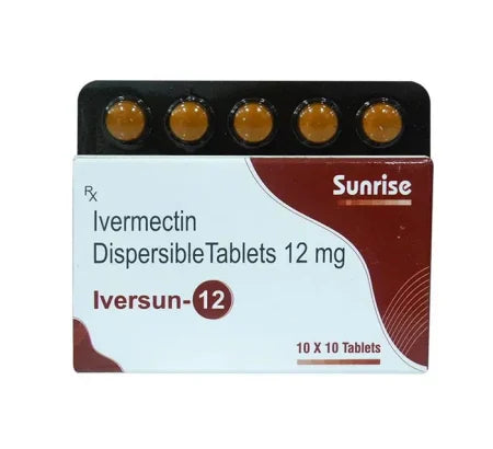 Iversun 12mg Ivermectin Tablet blister strip