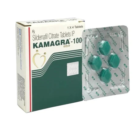 Kamagra Gold 100 100mg ED medication tablet with Sildenafil