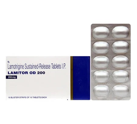 Lamitor OD 200mg Lamotrigine once-daily tablet for epilepsy – Buy Online at MedsPrimeHub