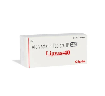 Lipvas 40 mg Tablet for heart and blood pressure management – Buy Online at MedsPrimeHub