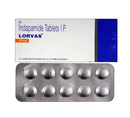 Lorvas 2.5 mg Tablet for heart and blood pressure management – Buy Online at MedsPrimeHub