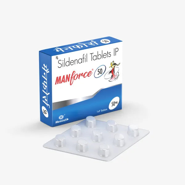 Manforce 50 50 mg tablet - Sildenafil Citrate for ED