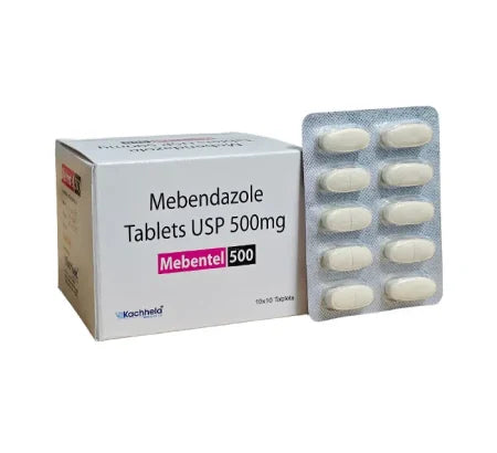 Mebentel 500 mg Mebendazole veterinary dewormer tablets for animals