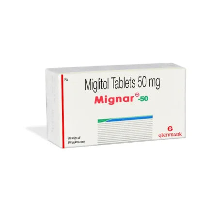 Mignar 50 mg Tablet tablet for type 2 diabetes – Buy Online at MedsPrimeHub