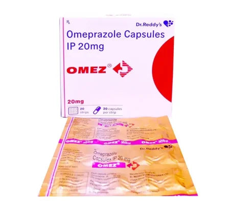 Omez 20mg Omeprazole capsule for GERD and peptic ulcers – Buy Online at MedsPrimeHub