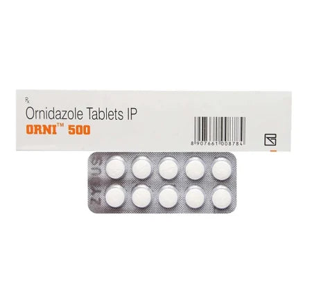 Orni 500 Tablet – Ornidazole 500mg Antiprotozoal for Anaerobic and Protozoal Infections