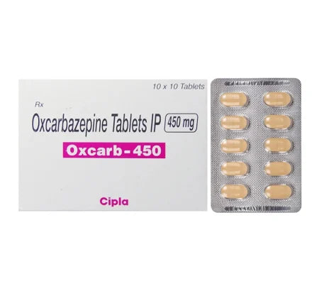 Oxcarb 450mg Oxcarbazepine tablet for partial seizures – Buy Online at MedsPrimeHub