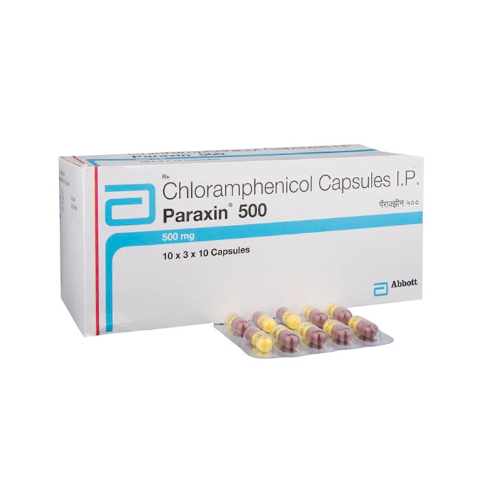Paraxin 500 Capsule – Chloramphenicol 500mg Antibiotic for Serious Bacterial Infections