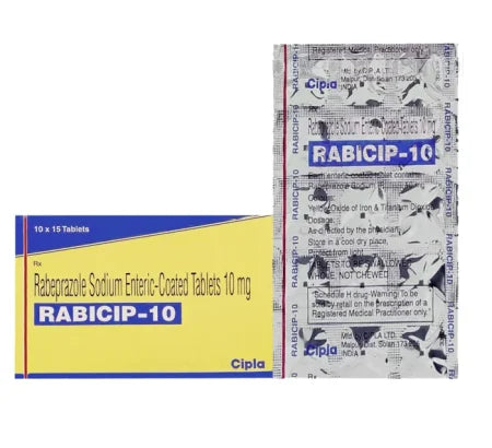 Rabicip 10mg Rabeprazole tablet for mild GERD – Buy Online at MedsPrimeHub