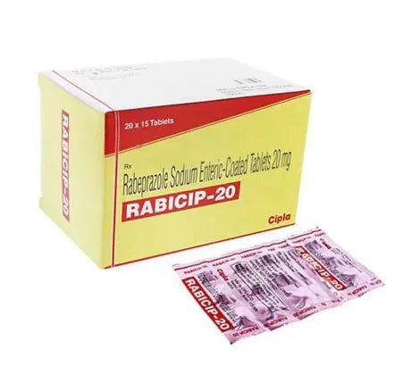 Rabicip 20mg Rabeprazole tablet for GERD and peptic ulcers – Buy Online at MedsPrimeHub