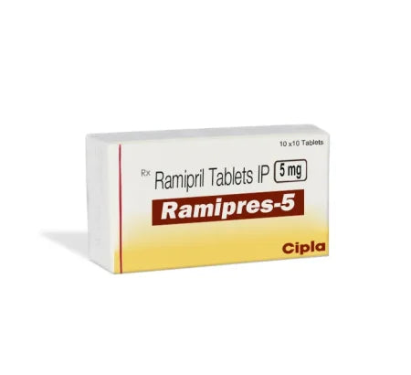 Ramipres 5 mg Tablet for heart and blood pressure management – Buy Online at MedsPrimeHub