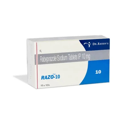 Razo 10mg Rabeprazole tablet for mild GERD maintenance – Buy Online at MedsPrimeHub