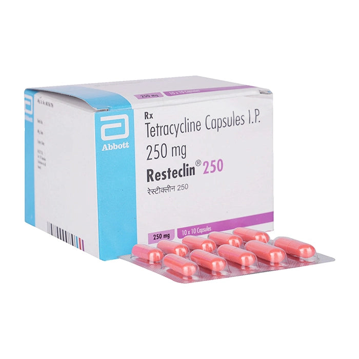 Resteclin 250 Tablet – Tetracycline 250mg Antibiotic for Acne and Bacterial Infections