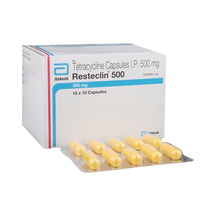 Resteclin 500 Capsule – Tetracycline 500mg Broad-Spectrum Antibiotic Capsule
