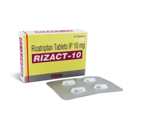 Rizact 10 Rizatriptan tablet for migraine pain relief – Buy Online at MedsPrimeHub