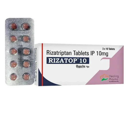 Rizatop 10mg Rizatriptan tablet for acute migraine relief – Buy Online at MedsPrimeHub