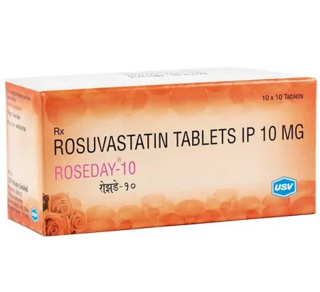Roseday 10 mg Tablet for heart and blood pressure management – Buy Online at MedsPrimeHub