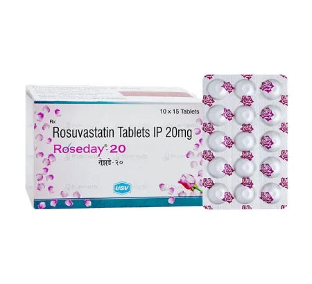 Roseday 20 mg Tablet for heart and blood pressure management – Buy Online at MedsPrimeHub