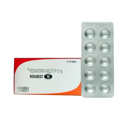 Rosubest 10 mg Tablet for heart and blood pressure management – Buy Online at MedsPrimeHub