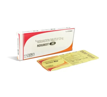 Rosubest 20 mg Tablet for heart and blood pressure management – Buy Online at MedsPrimeHub